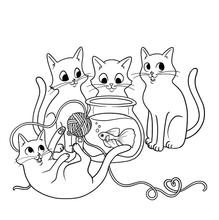 Charger l'image dans la galerie, Victor et Anaïs DRÔLES DE CHATS Le livre à colorier