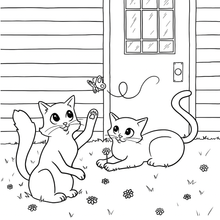 Charger l'image dans la galerie, Victor et Anaïs DRÔLES DE CHATS Le livre à colorier