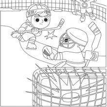 Charger l'image dans la galerie, Victor et Anaïs MINI HOCKEY Le livre à colorier