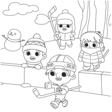 Charger l'image dans la galerie, Victor et Anaïs MINI HOCKEY Le livre à colorier